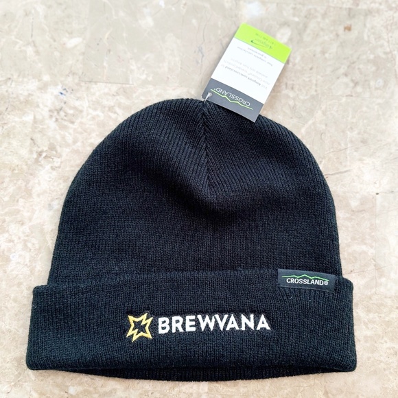 Crossland Other - Share NEW Crossland Brewvana Black Beanie Knit Hat Ski/Winter OS NWT